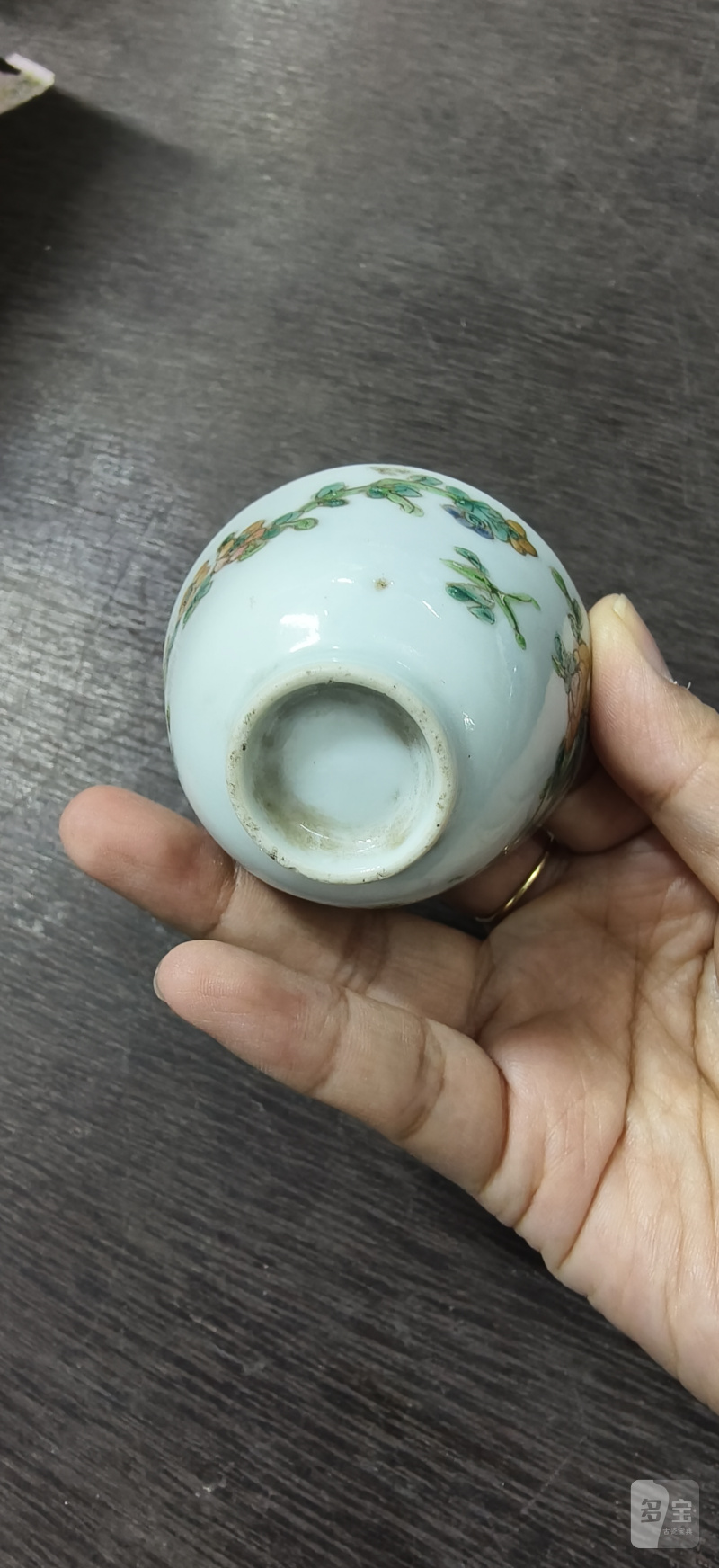 清 粉彩杯三件 - 图8